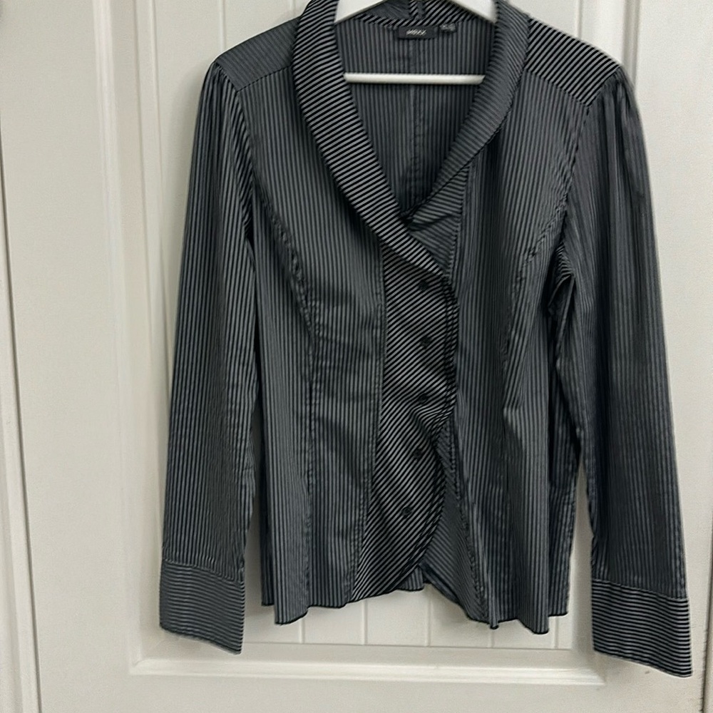 MEXX Striped and Ruffle Top